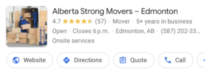 Alberta Strong Movers GBP